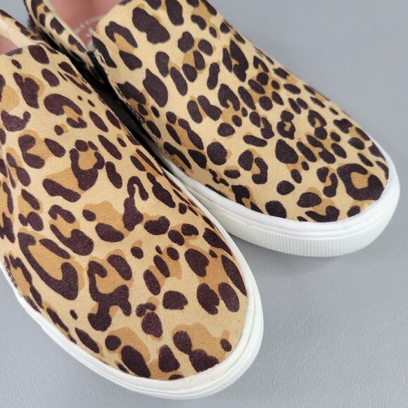 Dr. Scholl's Womens Do It Right Slip-On Sneakers Animal Print Brown Tan Size 6M - Picture 12 of 12